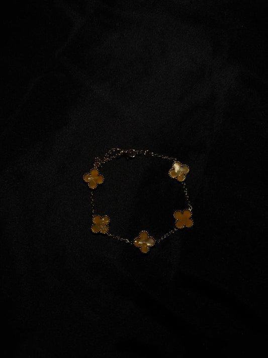 Bracelet "Eléna" en Pierre Jaune – Élégance et Lumière